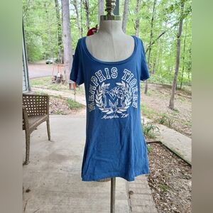 Blue UNIVERSITY OF Memphis Tigers Women's‎ Top